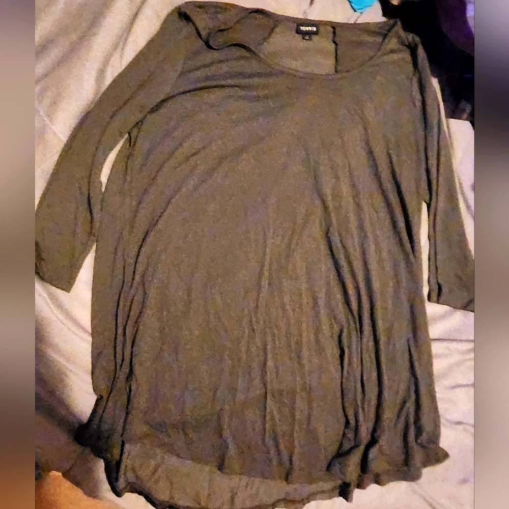 Dark Green Torrid Blouse